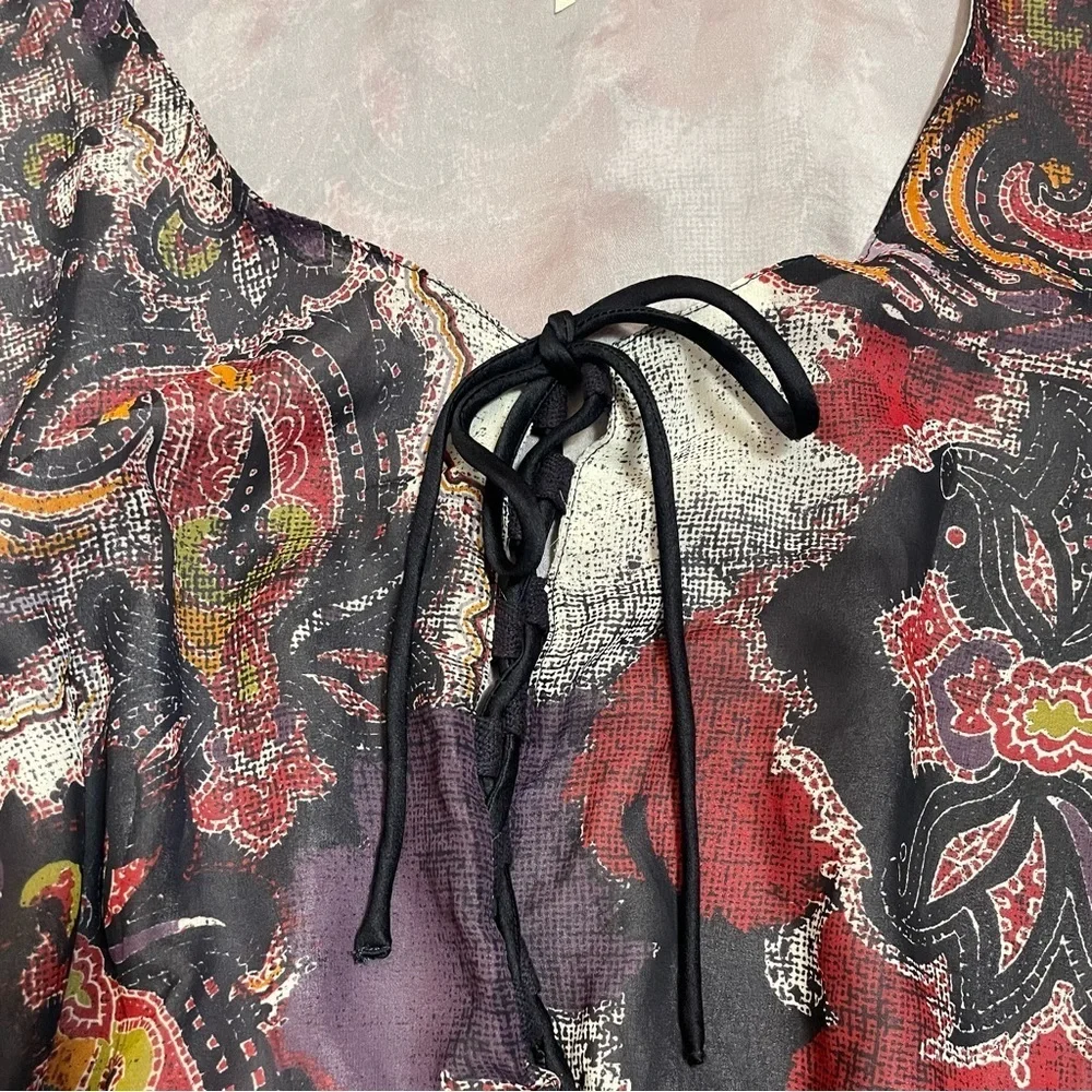 New Free People Falling For Georgette Sleeveless Mini Dress Size L